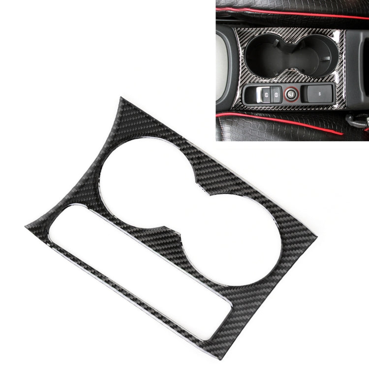 Carbon Fibre Car Water Cup Panel Decorative Sticker for Audi Q3 2013-2018