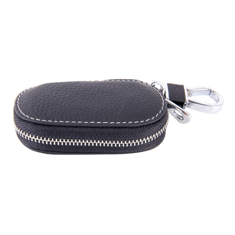 Universal Leather Crocodile Texture Waist Hanging Zipper Wallets Key Holder Bag (No Include Key)