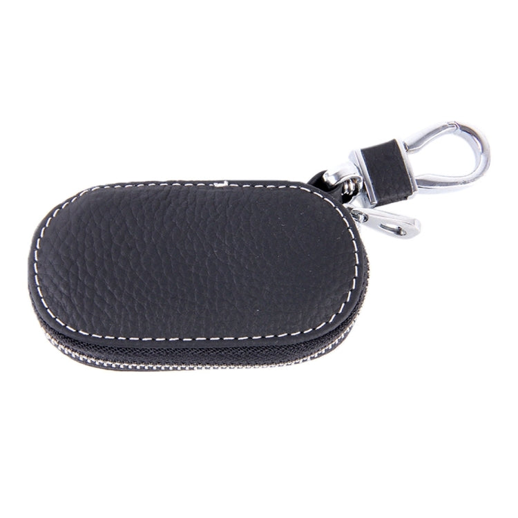 Universal Leather Crocodile Texture Waist Hanging Zipper Wallets Key Holder Bag (No Include Key)
