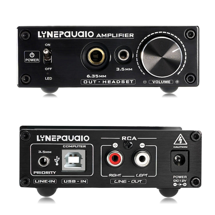 LINEPAUDIO A962 HiFi 6J9 Vacuum Tube Power Headphone Amplifier USB ASIO Sound Card