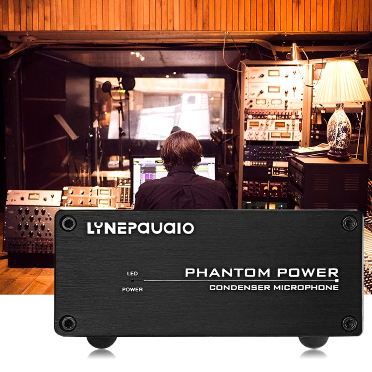 LINEPAUDIO A963 48V Pro Condenser Microphone Phantom Power Source