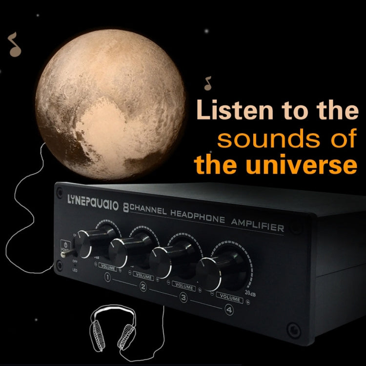 LINEPAUDIO A966 Pro Eight-channel Headphone Amplifier  Headphone Distributer Signal Amplifier