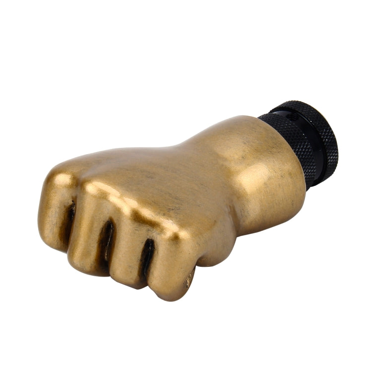 Universal Fist Shape Aluminum Manual or Automatic Gear Shift Knob Compatible with Three Rubber Covers Fit for All Car