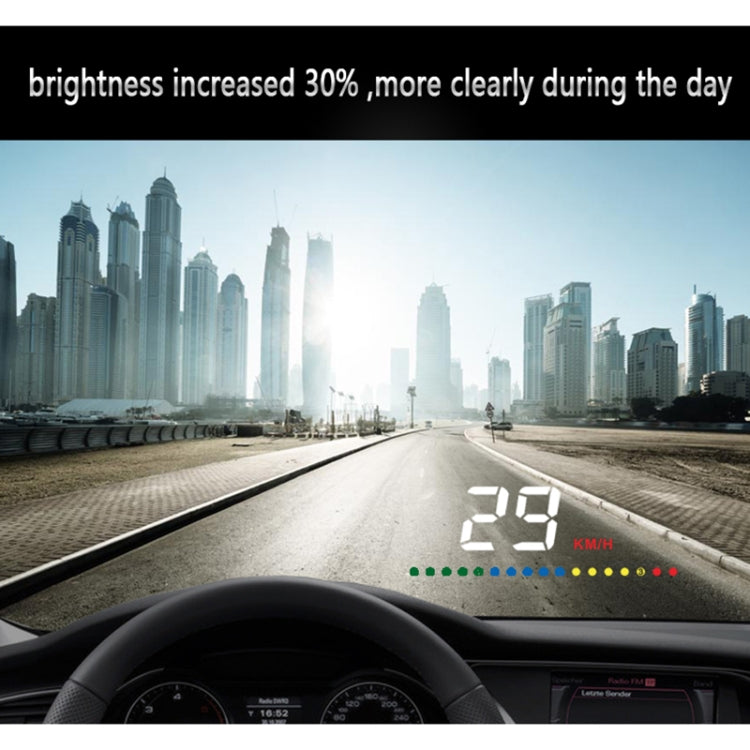 A200 OBD2 3.5 inch Vehicle-mounted Head Up Display Security System, Support Car Speed / Engine Revolving Speed Display / Water Temperature / Voltage