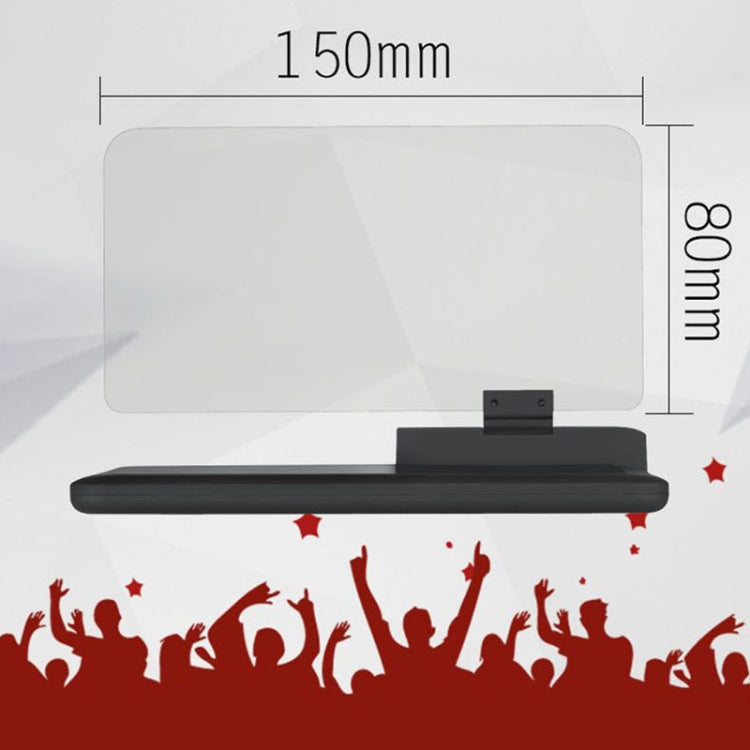 H6 Multi-function Car Smartphone Navigation Head Up Display Holder for 6 Inch Smartphone