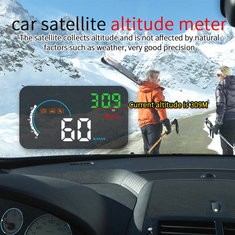 Q5 GPS 4 inch Vehicle-mounted Head Up Display Security System, Support Running Speed & Direction & Distance / Driving Kilometres /