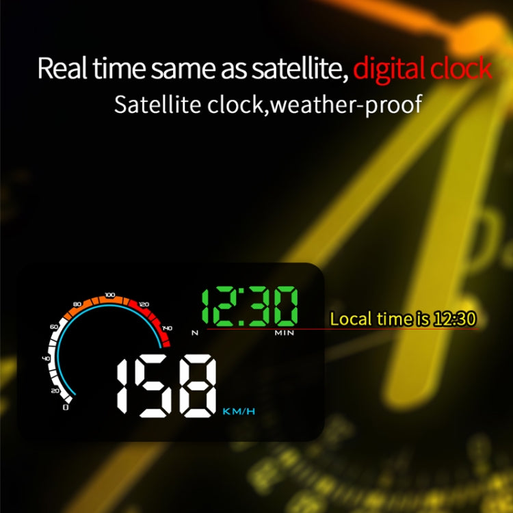 Q5 GPS 4 inch Vehicle-mounted Head Up Display Security System, Support Running Speed & Direction & Distance / Driving Kilometres /