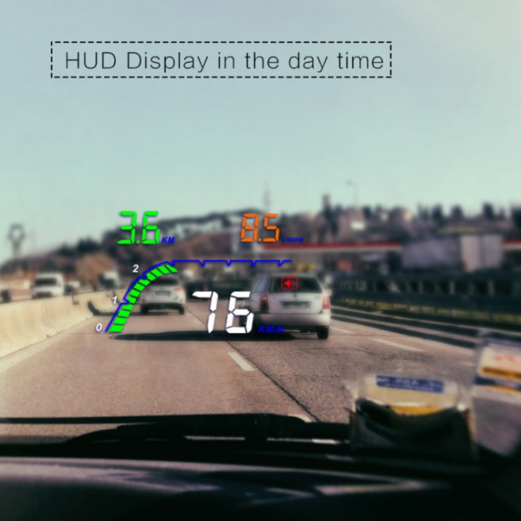 T100 OBD2 4 inch Vehicle-mounted Head Up Display Security System, Support Car Speed / Engine Revolving Speed Display / Instantaneous Fuel Consumption / Detection and Elimination Fault Code