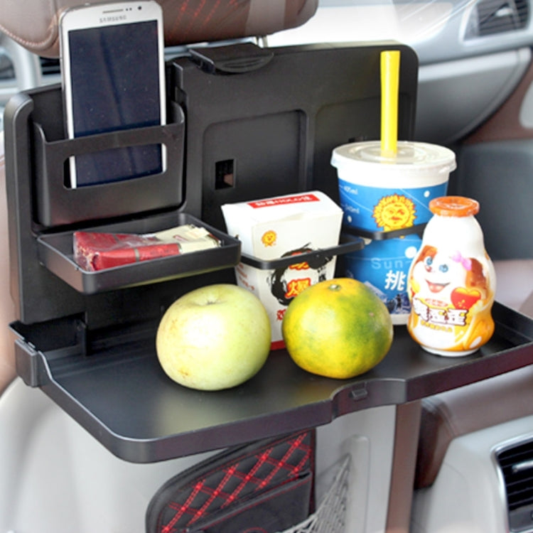 SHUNWEI SD-1503 Vehicle Multi-function Foldable Tray Back Seat Table Drink Food Cup Holder Travel Dining Tray Organzier