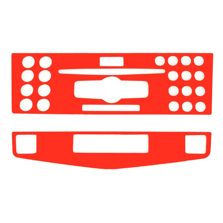 2 PCS Car CD Adjustment Frame Carbon Fiber Decorative Sticker for Mercedes-Benz W204 2007-2010, Right Driving