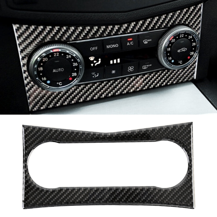 Car Air Conditioning Frame Carbon Fiber Decorative Sticker for Mercedes-Benz W204 2007-2010