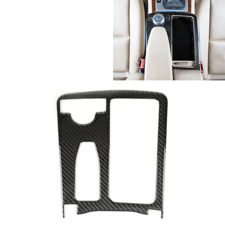 Car Left Drive Water Cup Panel Carbon Fiber Decorative Sticker for Mercedes-Benz W204 2007-2013