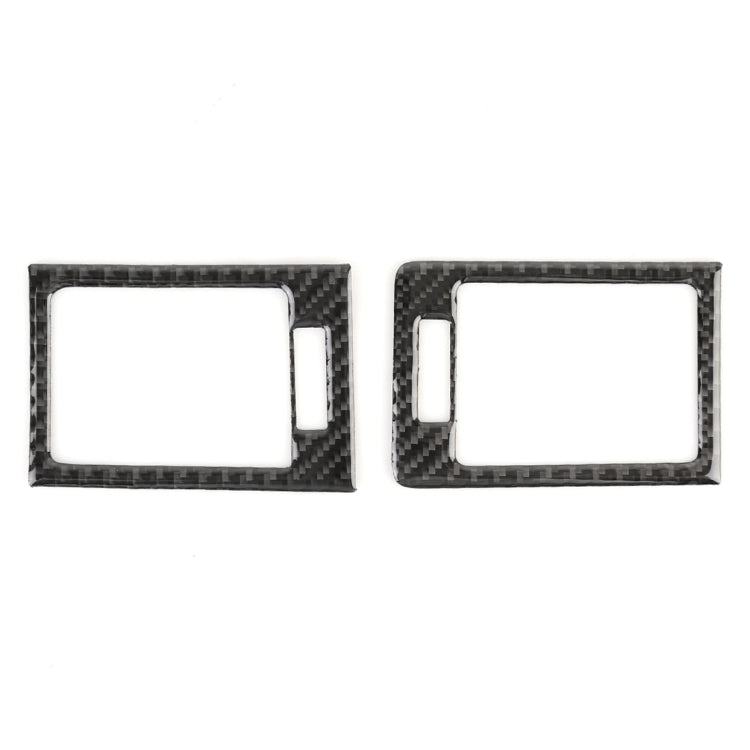 2 PCS Car Dashboard  Right and Left Air Outlet Frame Carbon Fiber Decorative Sticker for Mercedes-Benz W204 2007-2013