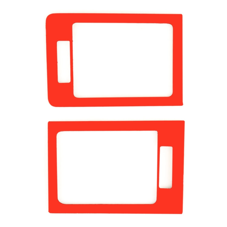 2 PCS Car Dashboard  Right and Left Air Outlet Frame Carbon Fiber Decorative Sticker for Mercedes-Benz W204 2007-2013