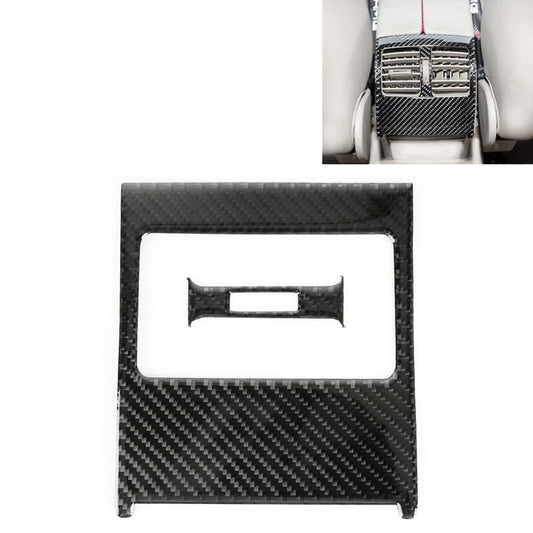 2 PCS Car Rear Air Outlet Frame Carbon Fiber Decorative Sticker for Mercedes-Benz W204 2007-2013