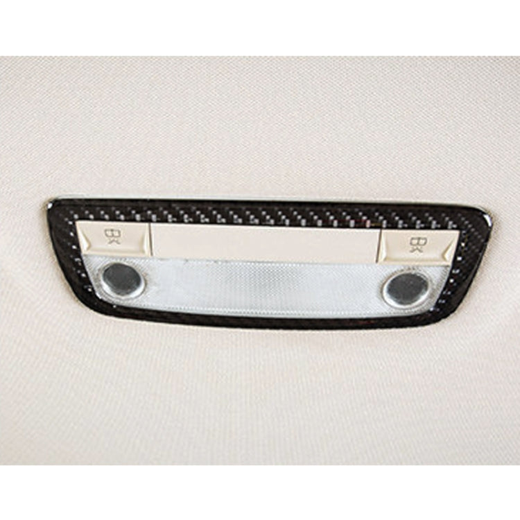 Car Rear Dome Light Panel Carbon Fiber Decorative Sticker for Mercedes-Benz W204 2007-2013