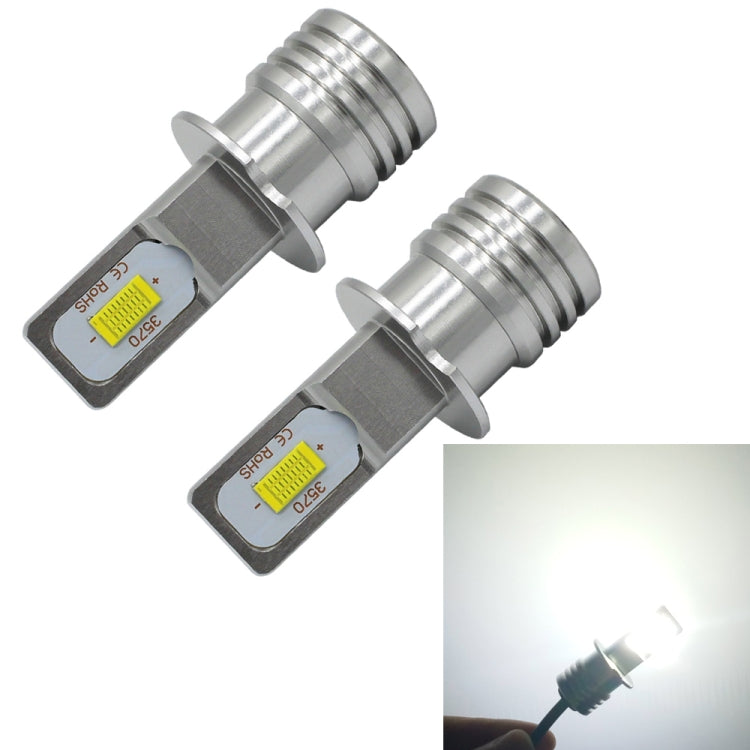 2 PCS H3 72W 1000LM 6000-6500K Super Bright Car Fog Light LED Bulbs, DC 12-24V