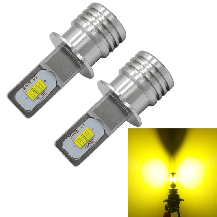 2 PCS H3 72W 1000LM 6000-6500K Super Bright Car Fog Light LED Bulbs, DC 12-24V