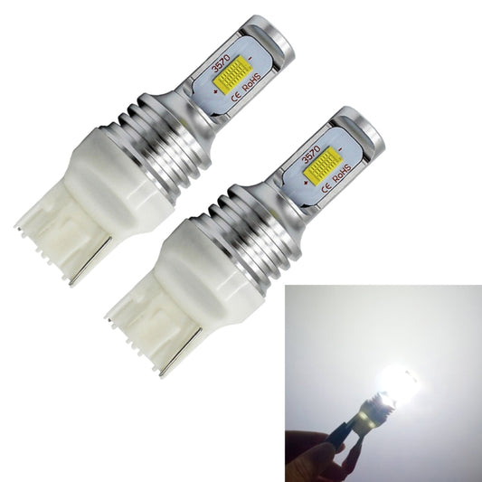 2 PCS T20/7440 72W 1000LM 6000-6500K Bright White Light Car Turn Backup LED Bulbs Reversing Lights, DC 12-24V