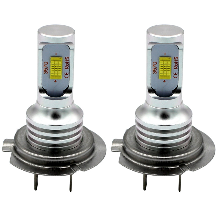 2 PCS H7 72W 1000LM 6000-6500K Super Bright White Light Car Fog LED Bulbs, DC 12-24V