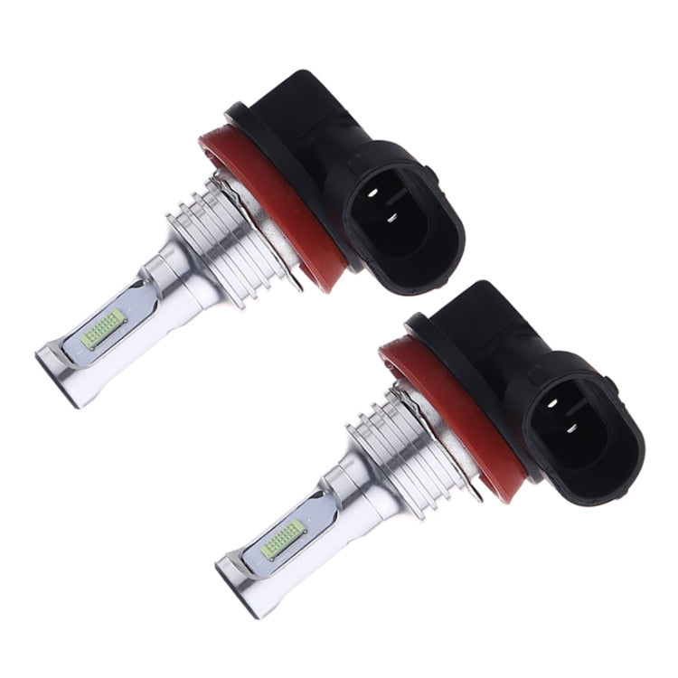 2 PCS H8/H11 72W 1000LM 6000-6500K Super Bright White Light Car Fog LED Bulbs, DC 12-24V