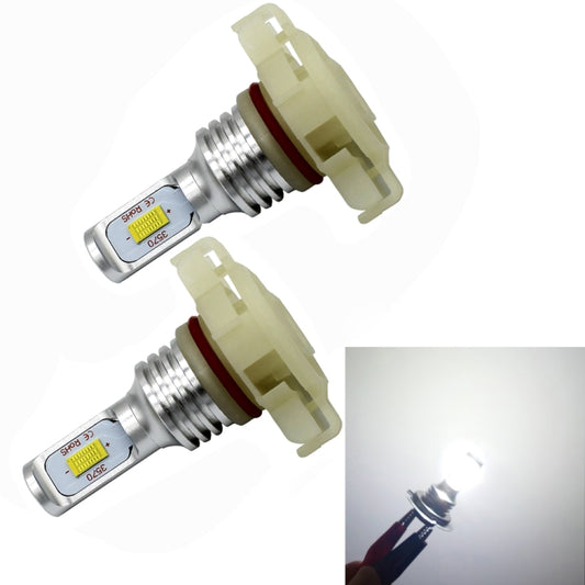 2 PCS H16(EU) 72W 1000LM 6000-6500K Super Bright White Light Car Fog LED Bulbs, DC 12-24V