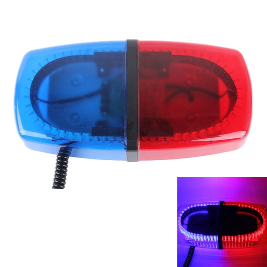 25W 240 LEDs Red Light + Blue Light Waterproof Strobe Light Dome Warning Light, DC 12V， Wire Length: 60cm