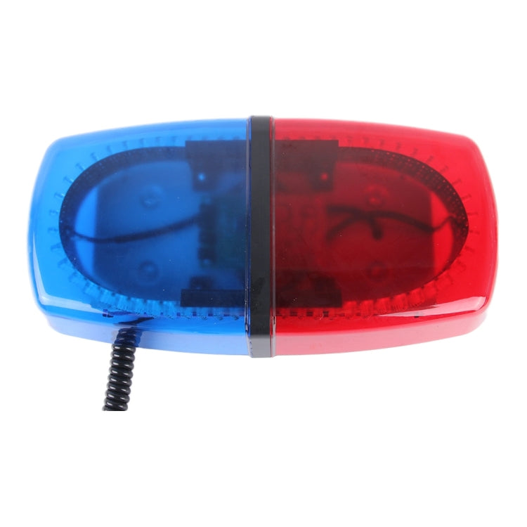 25W 240 LEDs Red Light + Blue Light Waterproof Strobe Light Dome Warning Light, DC 12V， Wire Length: 60cm