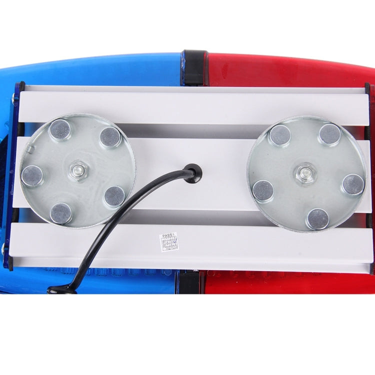25W 240 LEDs Red Light + Blue Light Waterproof Strobe Light Dome Warning Light, DC 12V， Wire Length: 60cm