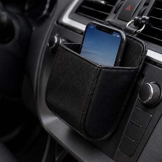 Car Air Vent Mobile Cellphone Pocket Bag Pouch Box Storage Organizer Carrying Case