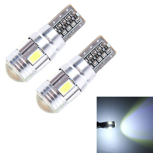 2PCS T10 3W 6 SMD 5630 LED Error-Free Canbus Car Clearance Lights Lamp, DC 12V