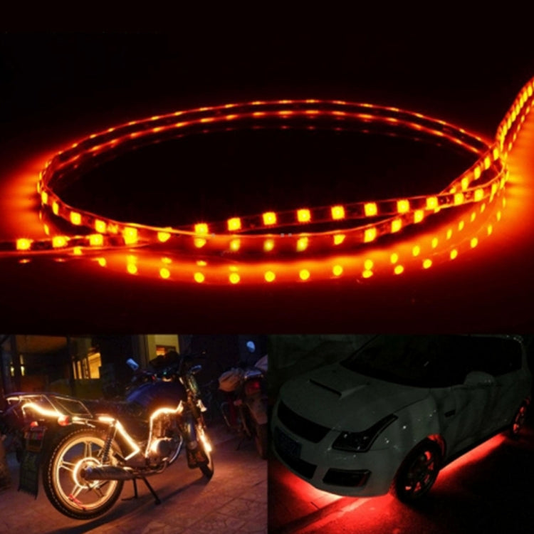 5 PCS 45 LED 3528 SMD Waterproof Flexible Car Strip Light for Car Decoration, DC 12V, Length: 90cm