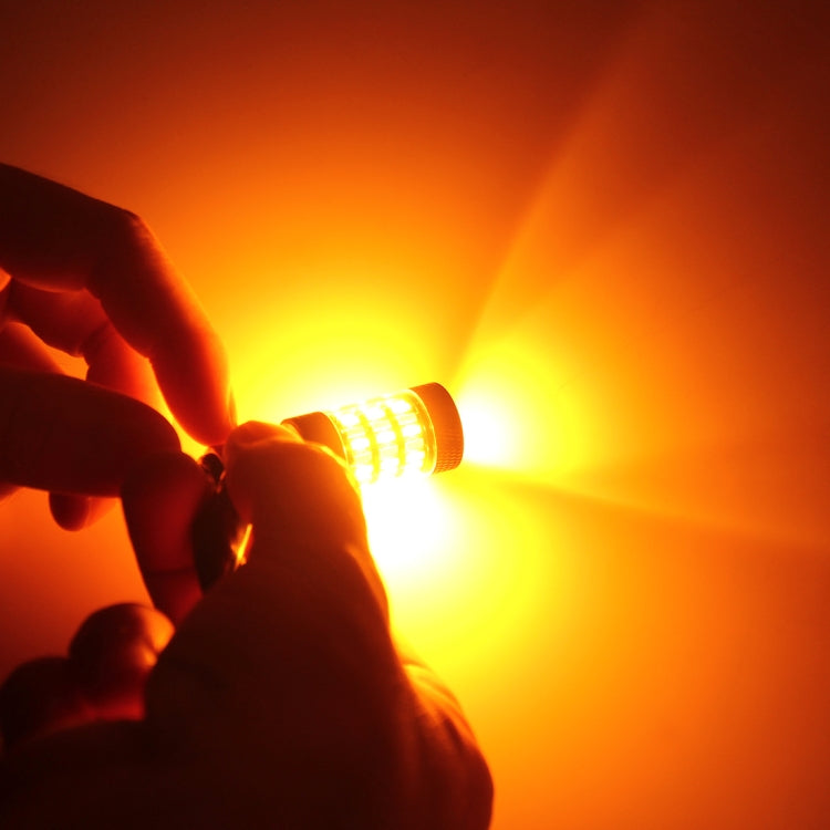 2 PCS 7440 5W 450LM 60LEDs DC 12V SMD-4014 Car Auto Brake Light Turn Signal Lights Car Source Set(White Light+Yellow Light), Cable Length: 40cm