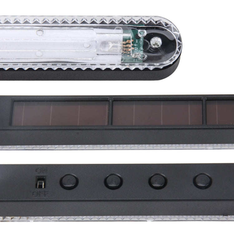 Colorful Lamp Beads Solar Emergency Warning Light Anti Collision Car Truck Van Strobe Light Warning Flashing Atmosphere Lamp Solar Colorful Atmosphere Lamp