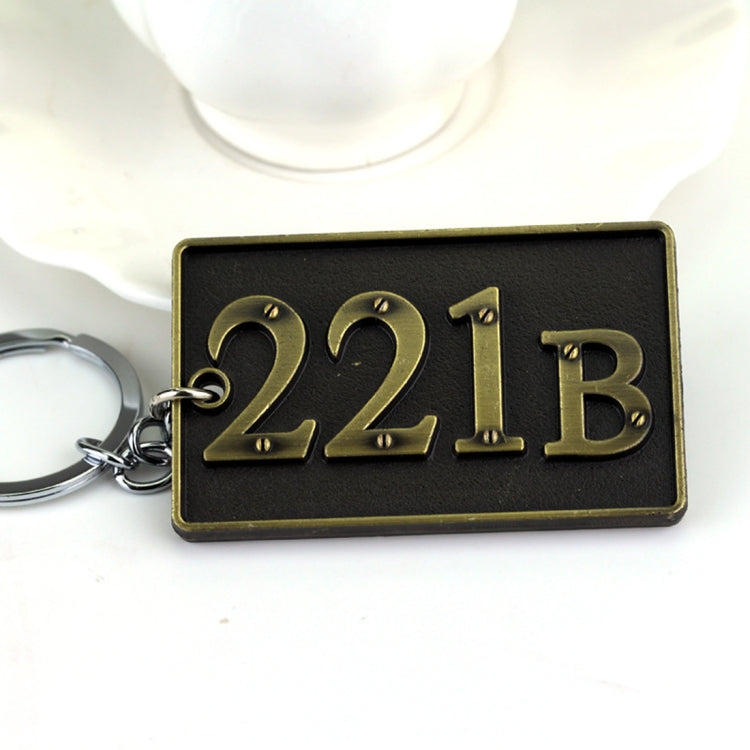 Detective Sherlock 221B Key Chain Car Key Ring Multi-functional Tool Key Holder Key Chains Rings Holder Pendant &#160;Auto Parts