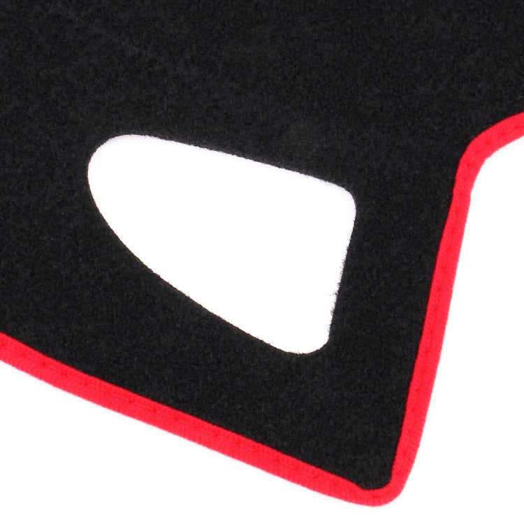 Left-hand Drive Car Light Instrument Panel Sunscreen Dark Mats Cover for Venucia B50 / R50