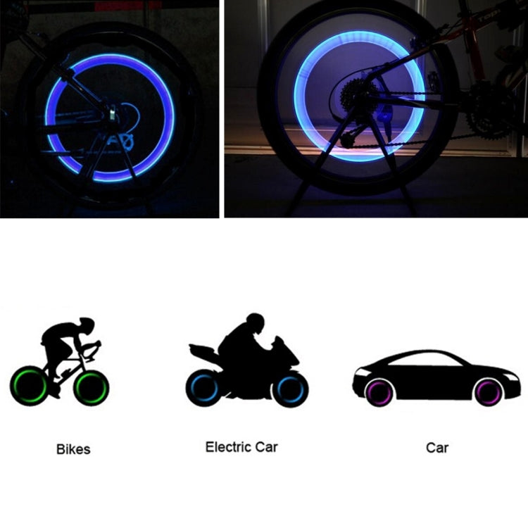 2 PCS Wheel Tyre Lamp With Battery for Car / Motorbike / Bike