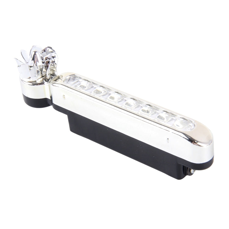 2 PCS 2W 8 Colorful LED Bulbs Wind Powered Decorative Car Lights