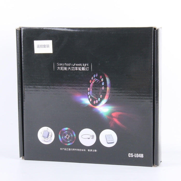 4 PCS Solar High Power Car LED Colorful Wheel Lights