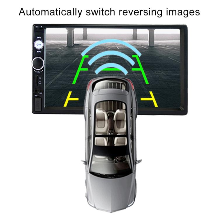 7010B HD 2 Din 7 inch Car Bluetooth Radio Receiver MP5 Player, Support FM & USB & TF Card