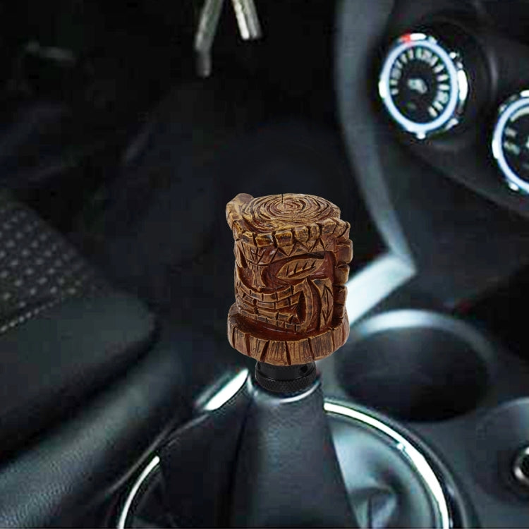 Universal Wood Avatar Shape Car Shift Lever Resin Modified Gear Knobs