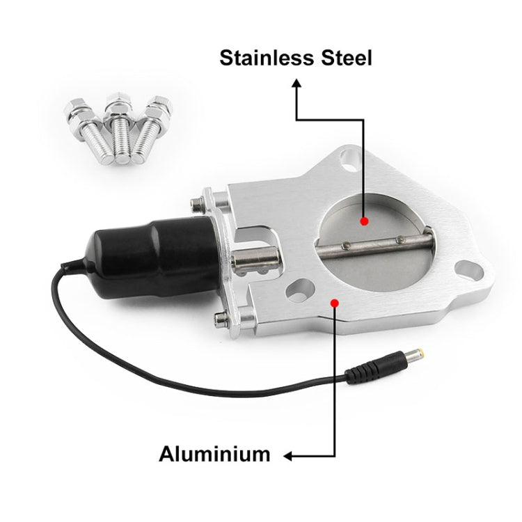Universal Car 2.5 inch Stainless Steel Racing Electric Exhaust Cutout Valves Control Motor Kit