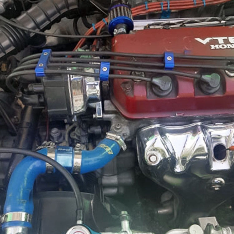 3 PCS Aluminum Engine Spark Plug Wire Separator Divider Organizer Clamp Kit