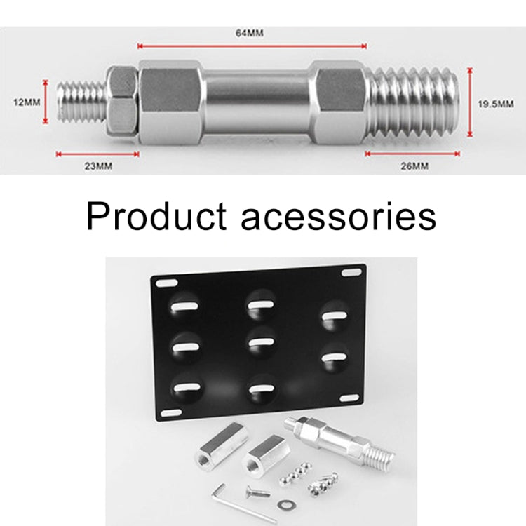 Car Front Bumper Tow Hook License Plate Mounting Bracket Holder for BMW F Series