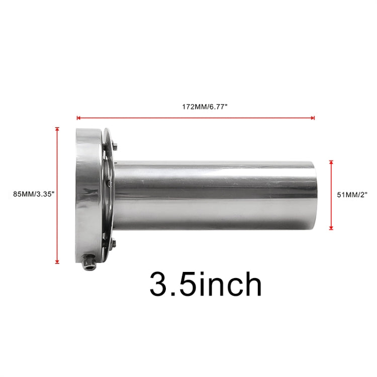 3.5 inch Universal Car 304 Stainless Steel Exhaust Pipe Muffler Unadjustable Tail Muffler Tip