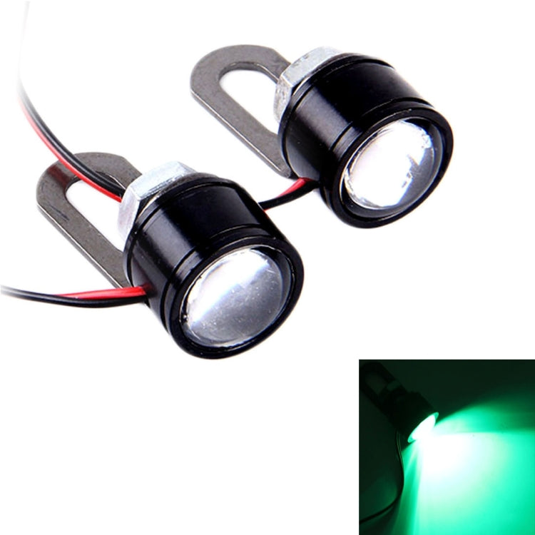 2 PCS 12V 3W Eagle Eyes LED Light For Motorcycle ，Wire Length: 45cm