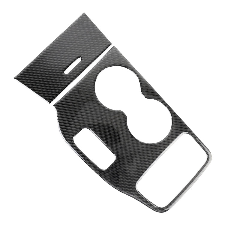 2 PCS Car Water Cup Panel Carbon Fiber Decorative Sticker for Jeep Grand Cherokee 2014-2015