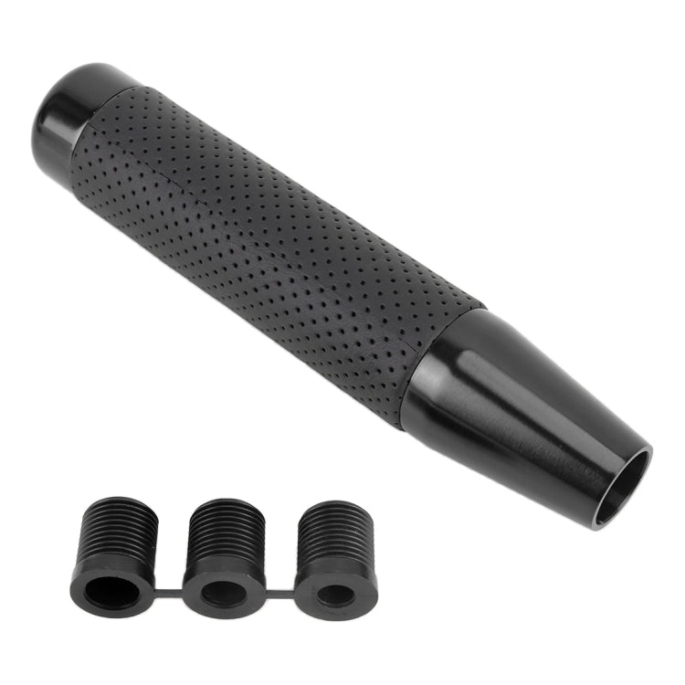 Metal Leather Long Column Car Shift Knob, Size: 18x3.3cm