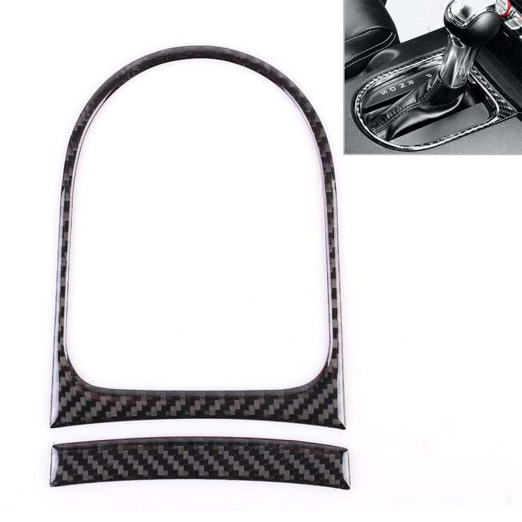 2 PCS Car Gear Shift Outer Ring Decorative Sticker for Ford Mustang 2015-2020