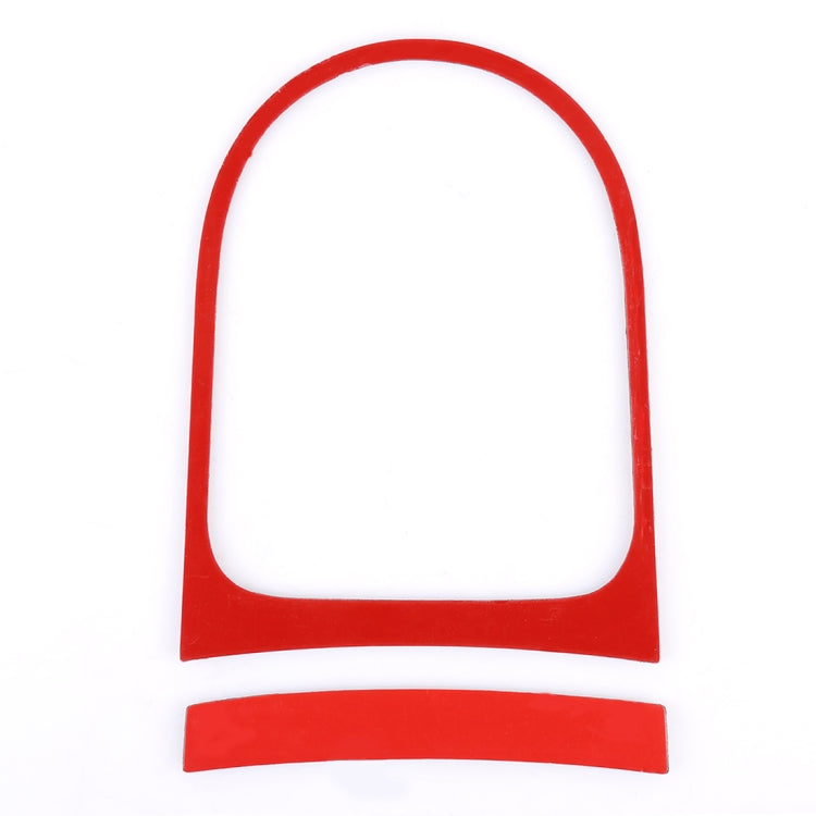 2 PCS Car Gear Shift Outer Ring Decorative Sticker for Ford Mustang 2015-2020